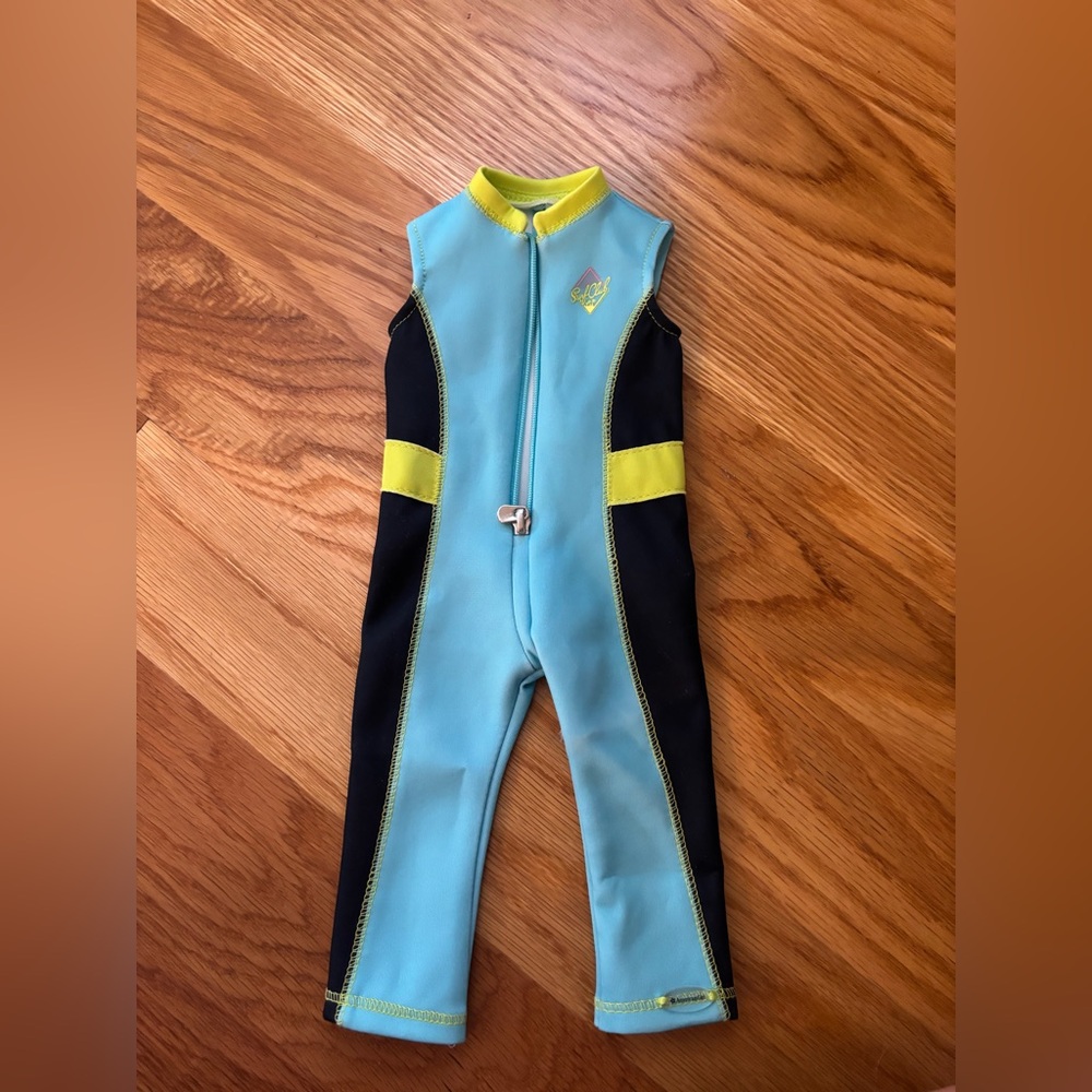 American Girl Blue and Yellow Joss wetsuit